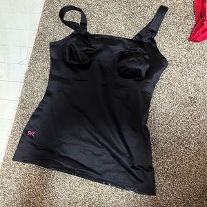 Ruby ribbon camisole in black